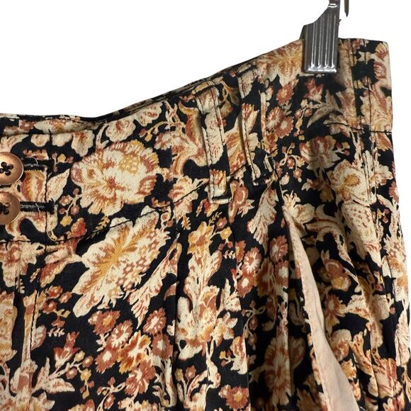 Anthropologie Diandra Floral Print High Rise Pleated Jogger Pants Size 10 - Picture 9 of 14